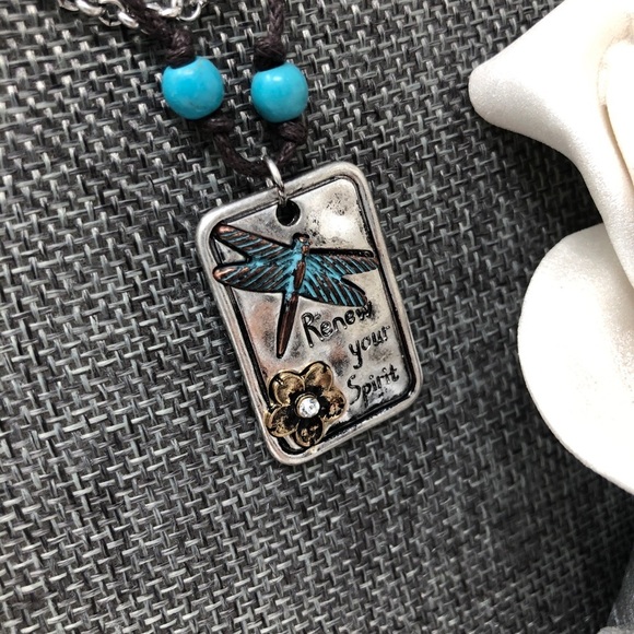 Jewelry - Dragonfly Pendant Necklace & Earring Set